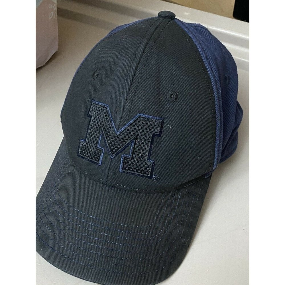 Michigan  Embroidered Blue Black‎ Headwear Adjustable Cap / Hat